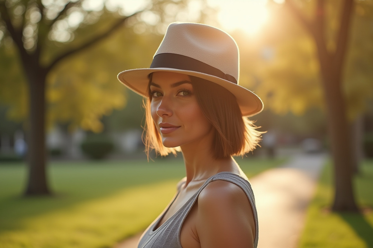 chapeau cheveux courts